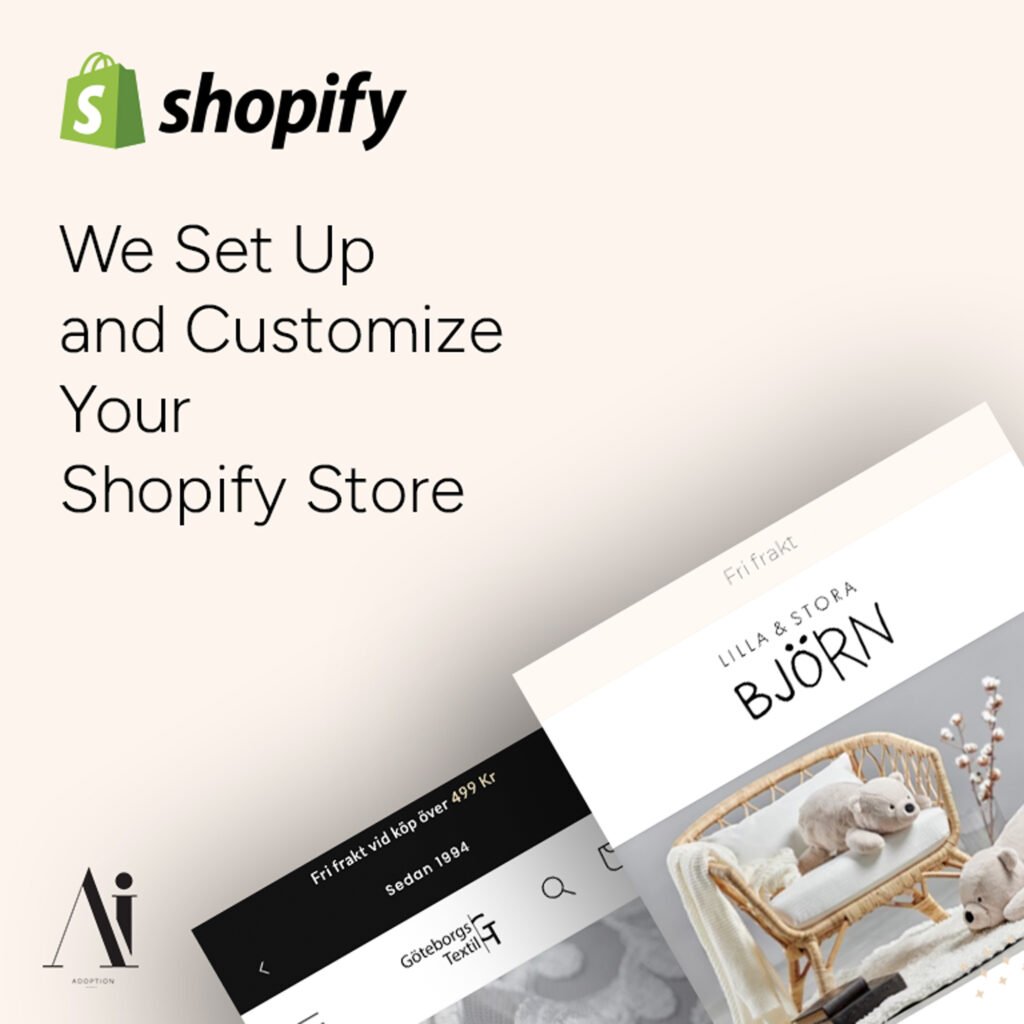 We Set Up and Customize Your Shopify Store - AI service