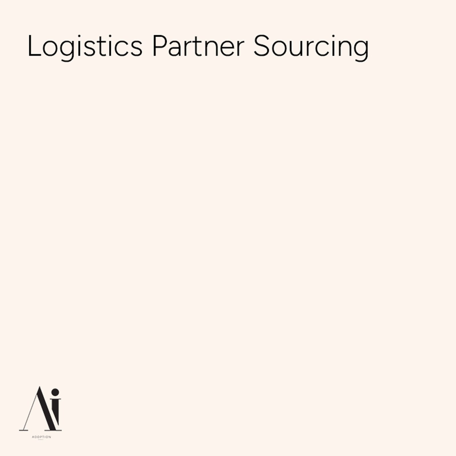 Logistics Partner Sourcing