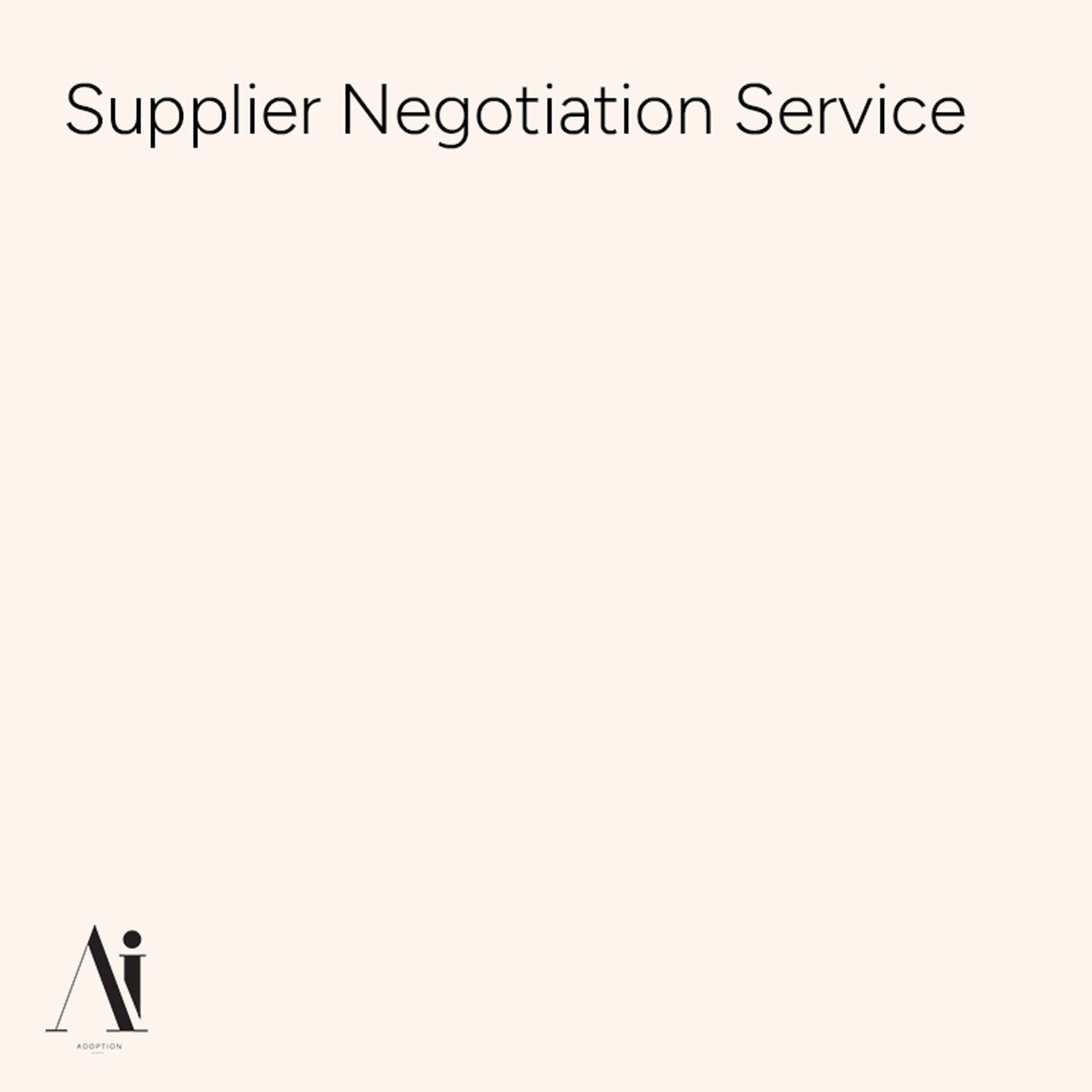 Supplier Negotiation Service