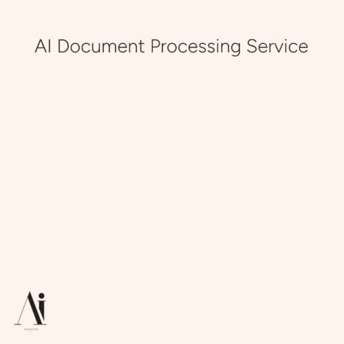 AI Document Processing Service - AI service