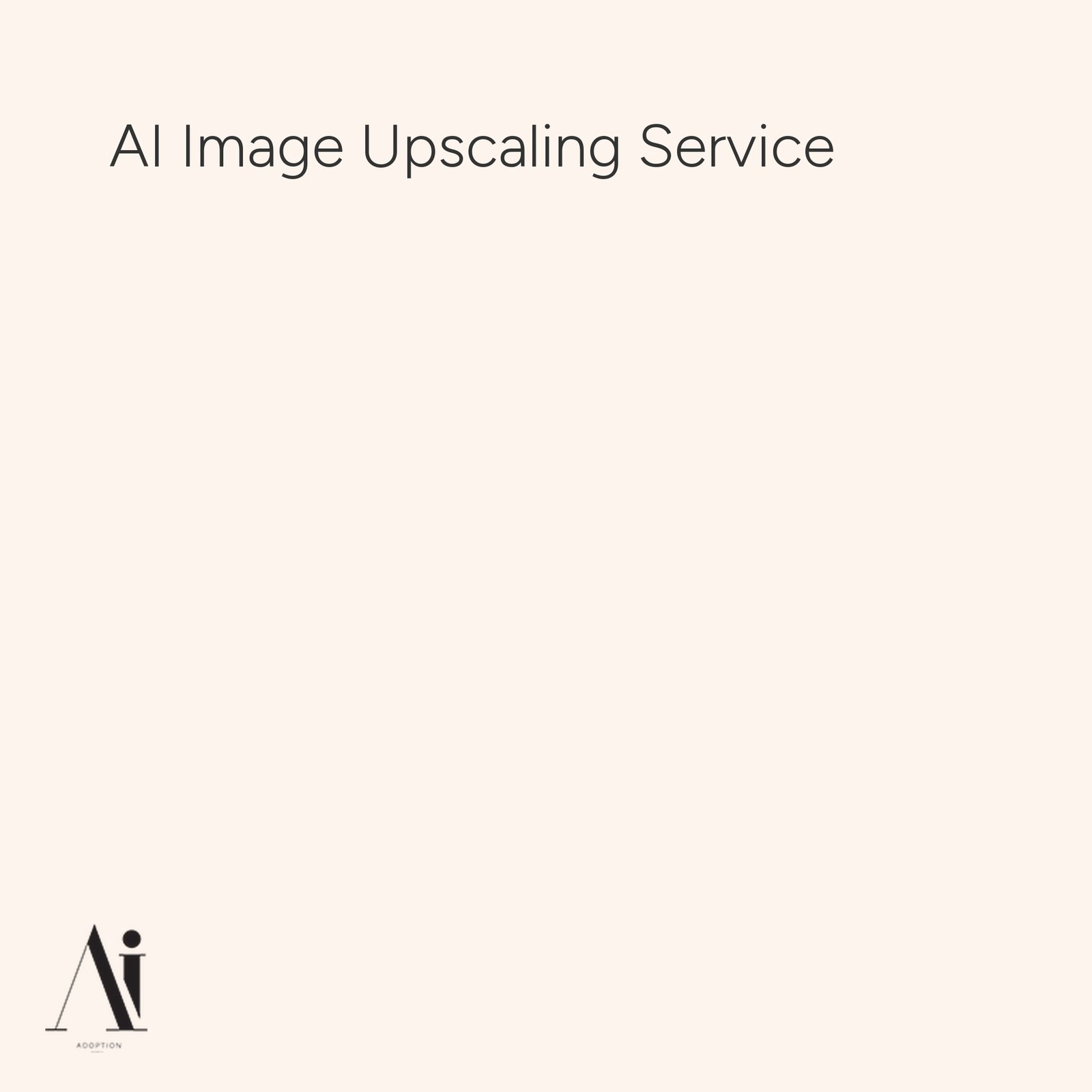 AI Image Upscaling Service