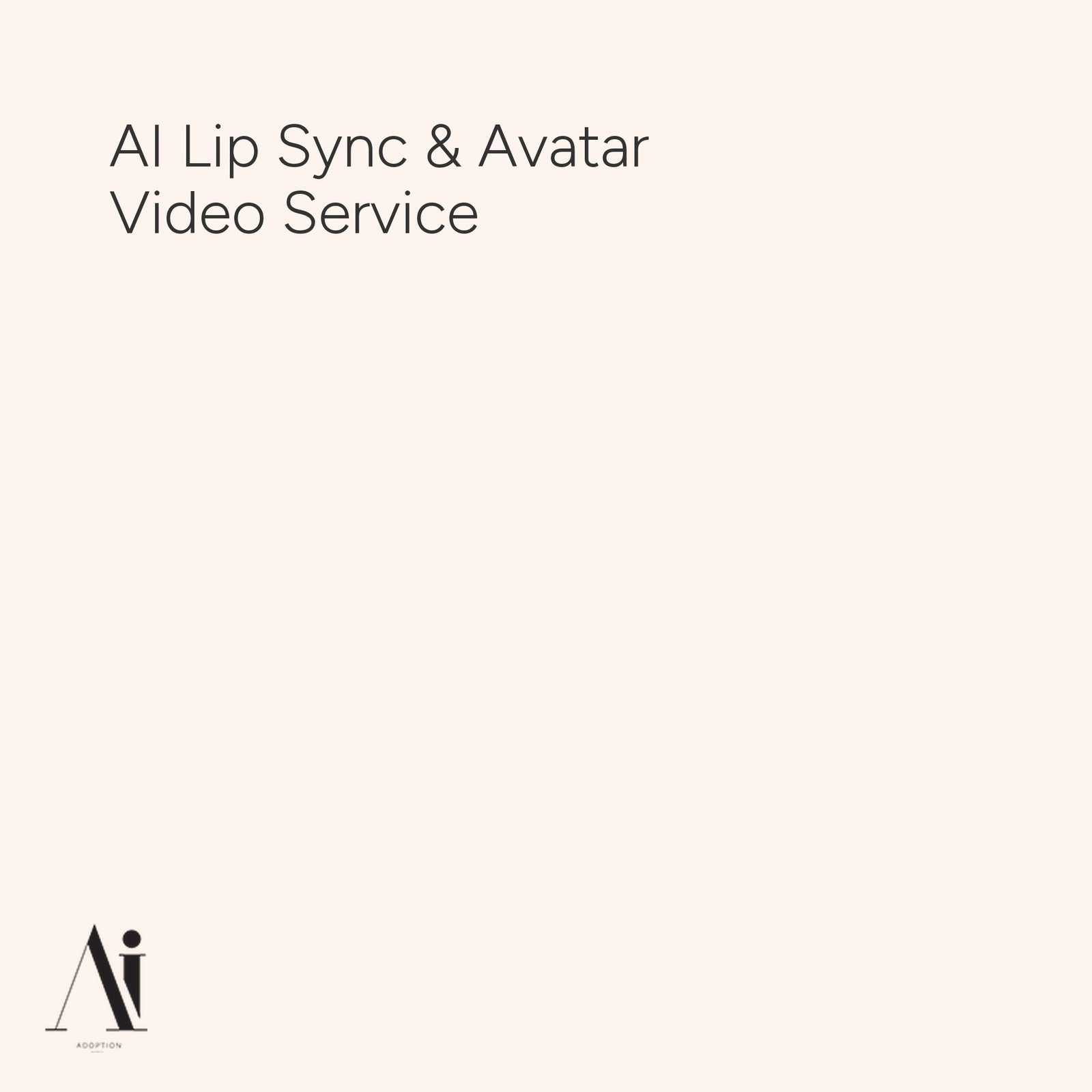 AI Lip Sync & Avatar Video Service