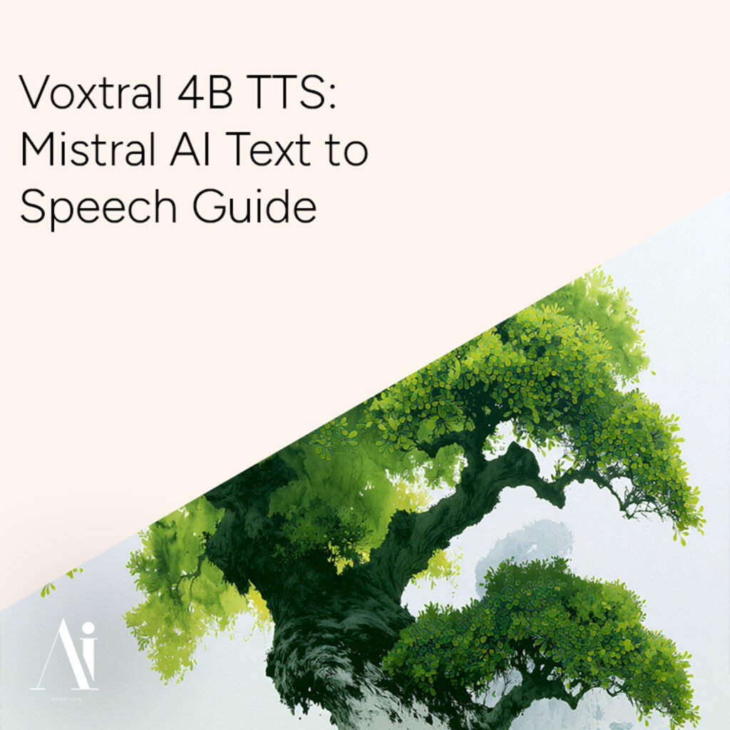 Voxtral 4B TTS by Mistral AI - text to speech guide